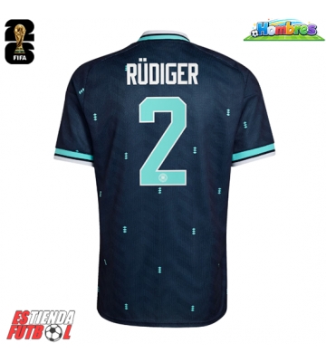 Alemania Antonio Rudiger #2 Segunda Equipación Mundial 2026 Manga Corta